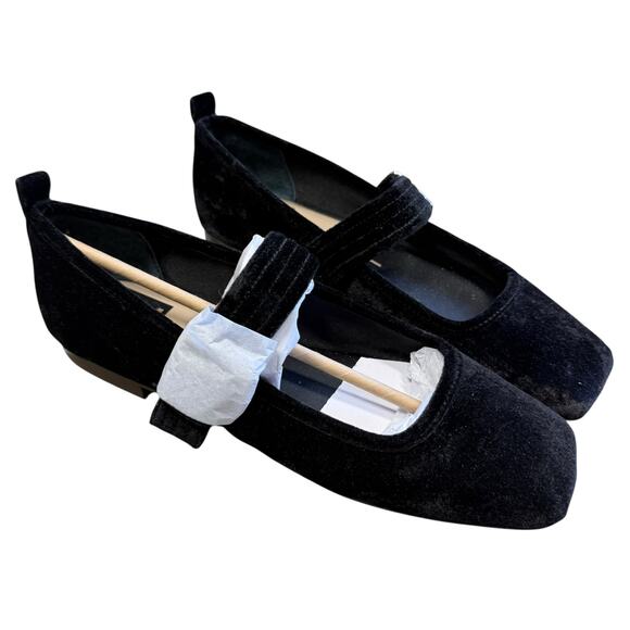 Dolce Vita Arora Nero Velvet Flats Size 8 NEW - Picture 7 of 14